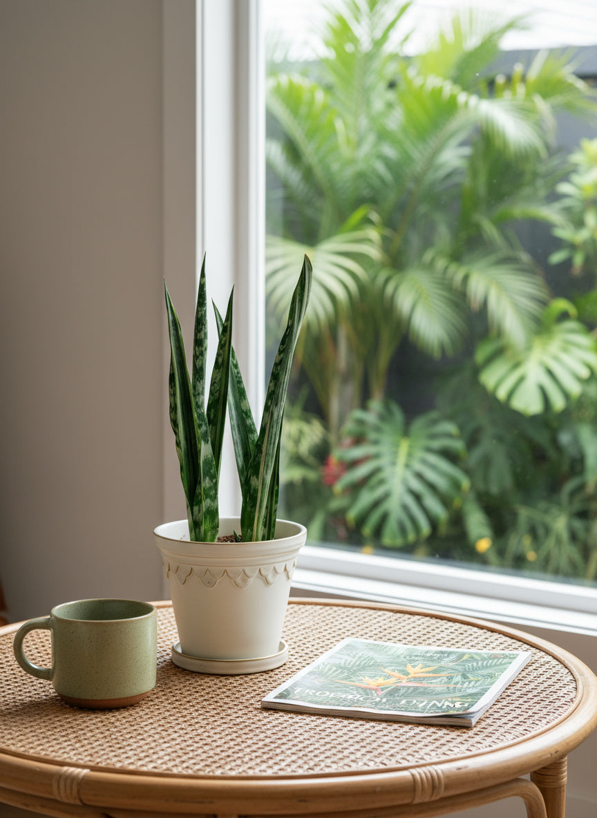 Sansevieria Trifasciata 'Bantel's Sensation' - Potted plant -  Tumbleweed Plants