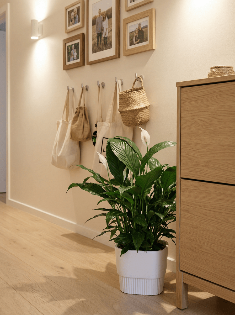 Peace Lily in Hydro - Self Watering - Plant Arrangement - POTT-PEAC-GRW-7847 - Tumbleweed Plants - Online Plant Delivery Singapore