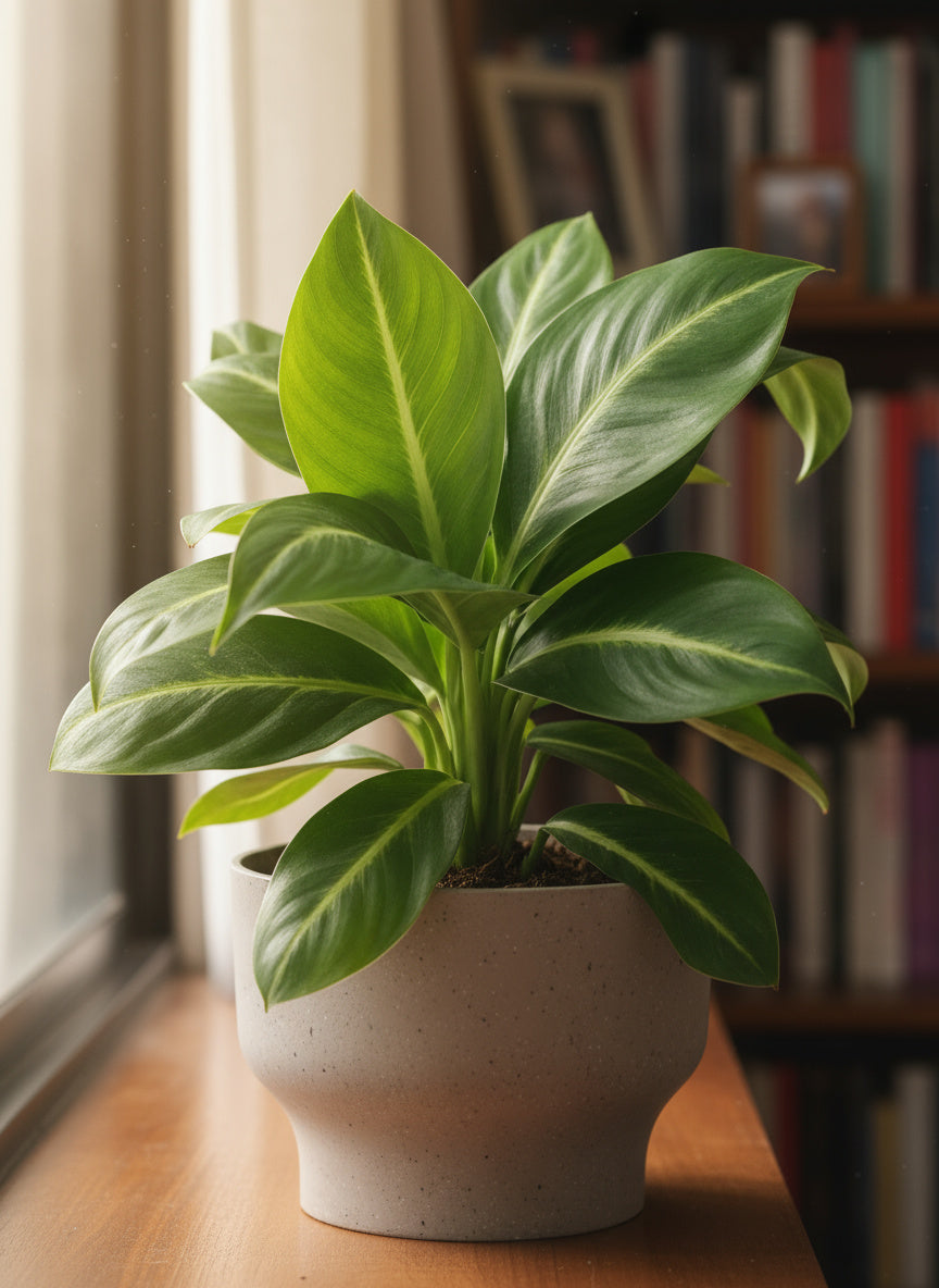peace lily white stripe Buy Spathiphyllum 'White Stripe' SG