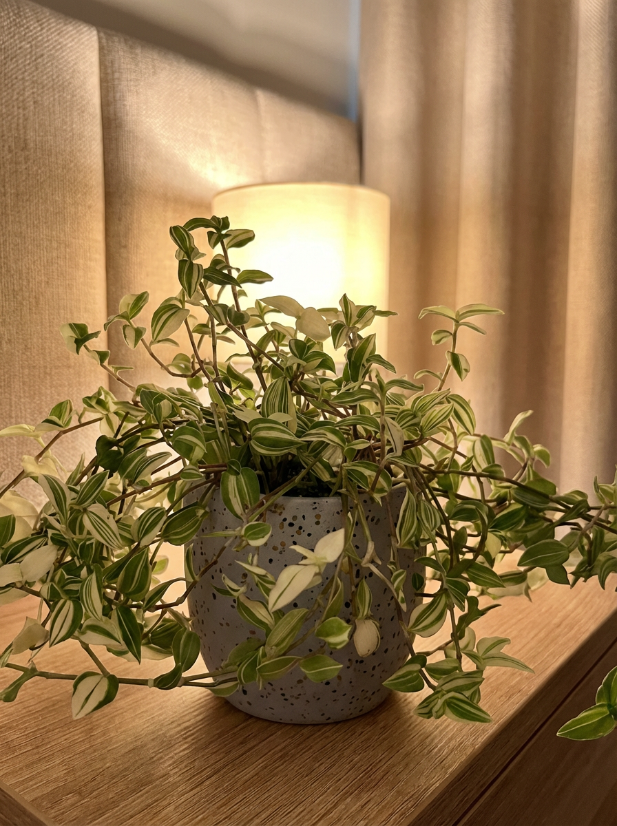 hanging dude plant Variegated Tradescantia