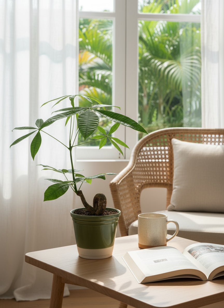 Money Tree Bonsai - Potted plant - GIFT-BONS-GRW-3693 - Tumbleweed Plants - Online Plant Delivery Singapore