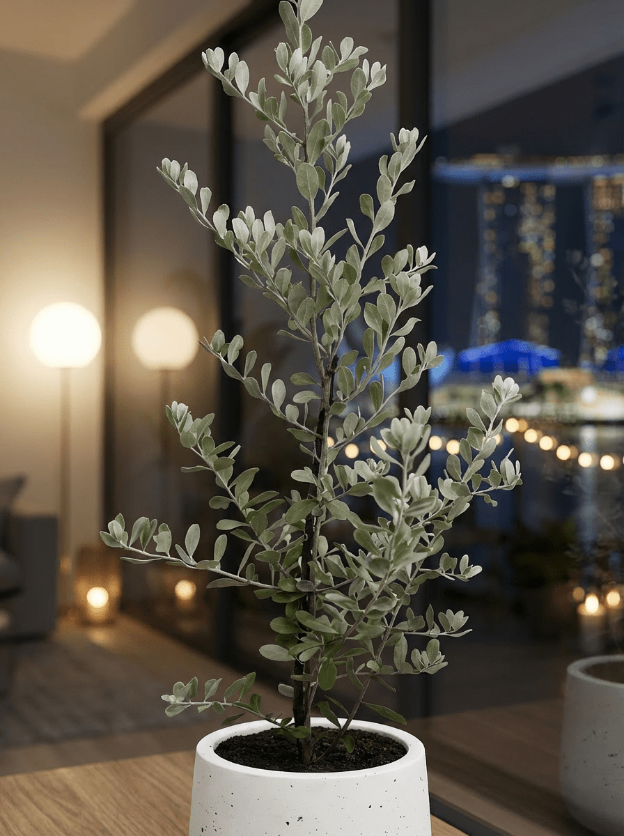 Leucophyllum Frutescens Junior – Texas Sage / Silver Bush - Potted plant - POTT-LEUC-GRW-7930 - Tumbleweed Plants - Online Plant Delivery Singapore