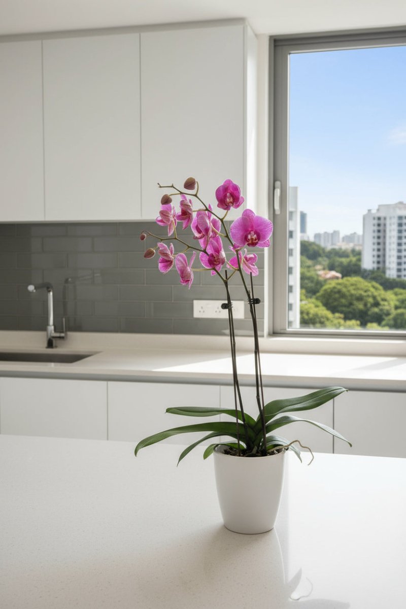 Royal Purple Phalaenopsis - Plant Arrangement - GIFT - ROYA - 3275 - Tumbleweed Plants - Online Plant Delivery Singapore