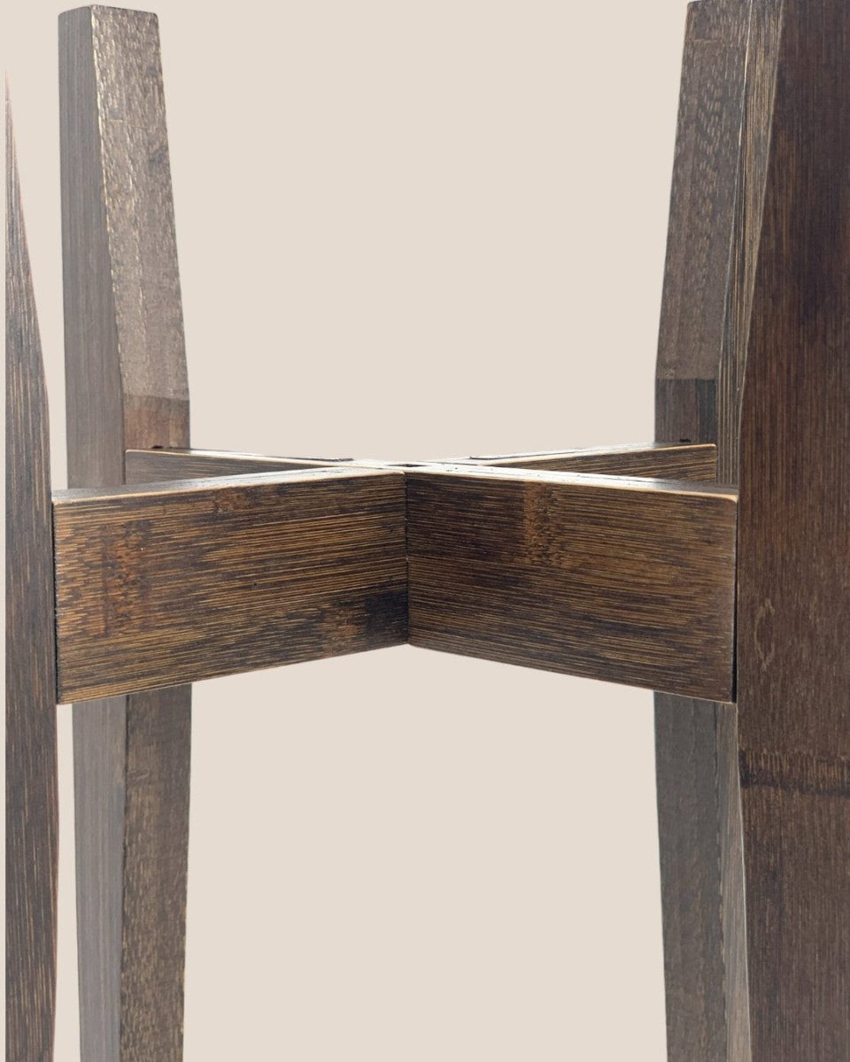 Adjustable Wood Stand - Walnut - Stand - Tumbleweed Plants - Online Plant Delivery Singapore