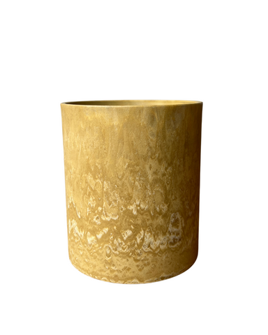 Airstone Cylinder Pots - Small - gold sand / straight