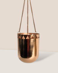 Glowing Gold Hanging Pot - Pots -  Tumbleweed Plants