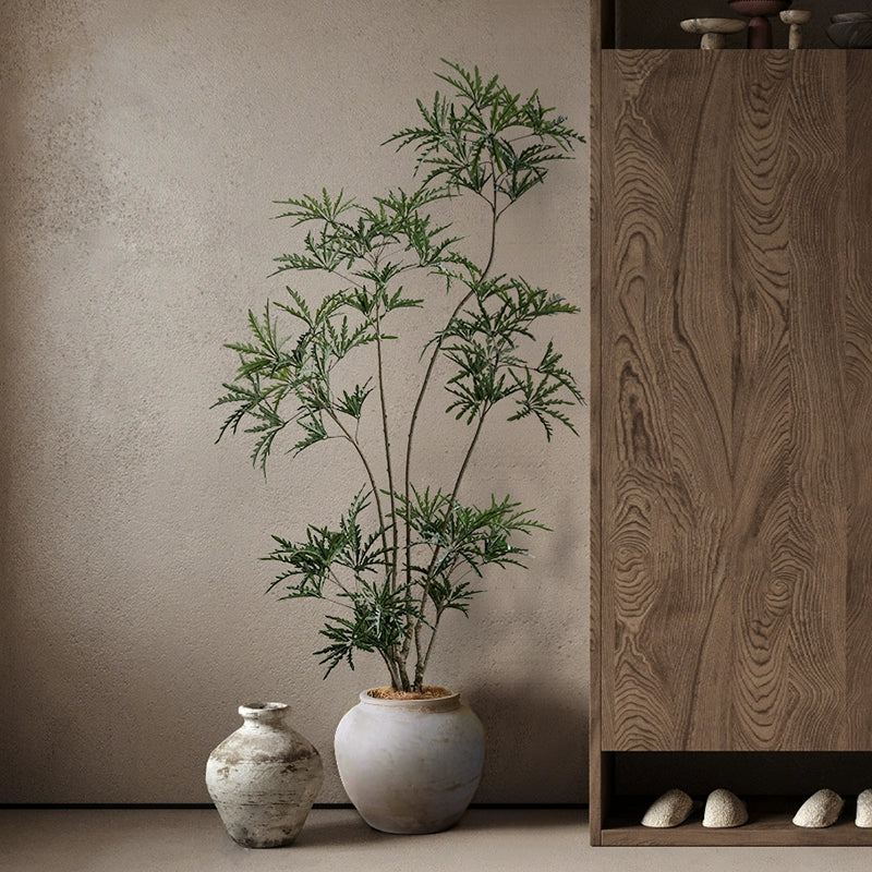 Simulated green plants indoor peacock wood bionic plant landscape fake tree high-end wabi-sabi floor potted plant decoration ornaments -  -  Tumbleweed Plants