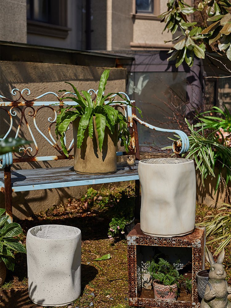 Rustic Wave Pot - Planter - RUST-7795 - Tumbleweed Plants - Online Plant Delivery Singapore