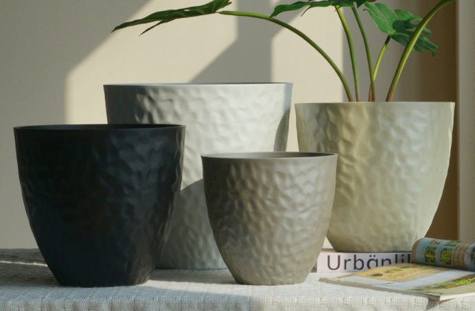Luna Egg Pearl Cloudstone Pot - Large - Planter - 6135670967945 - Tumbleweed Plants - Online Plant Delivery Singapore