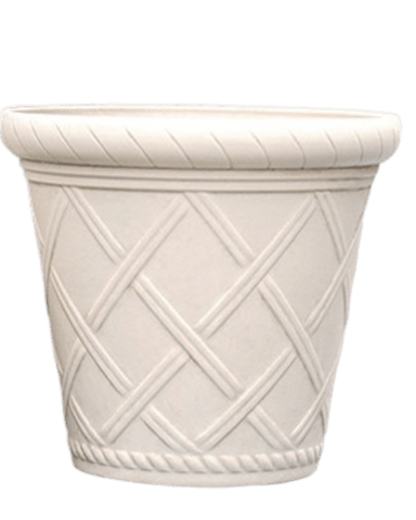 Roman Lattice Pot - Large - 23cm / beige