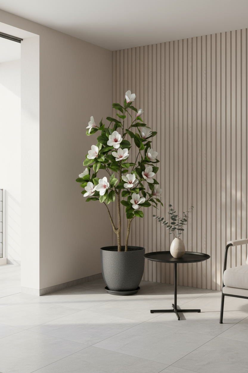 Magnolia Flower Tree (Life-like Artificial) - Potted plant -  Tumbleweed Plants