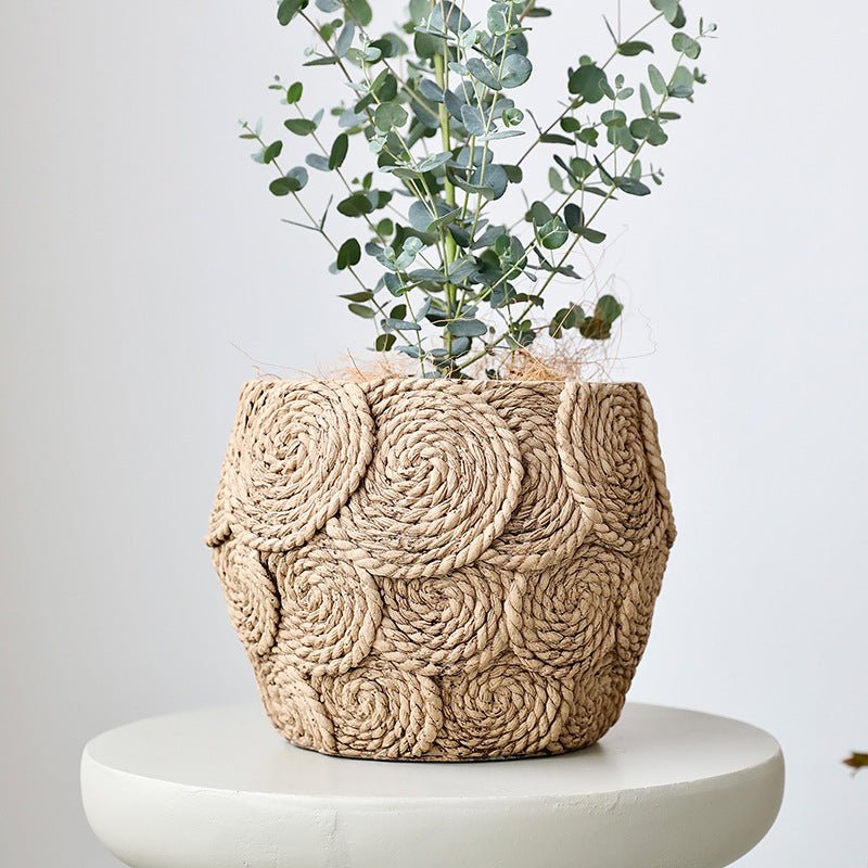 WeaveStone Pot - Medium - Planter - 5746269720536 - Tumbleweed Plants - Online Plant Delivery Singapore