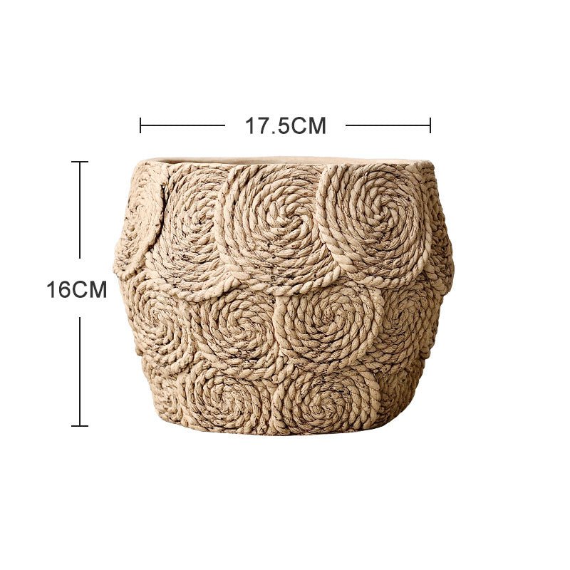 WeaveStone Pot - Medium - Planter - 5746269720536 - Tumbleweed Plants - Online Plant Delivery Singapore