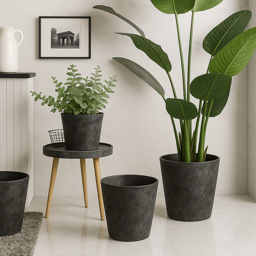 AirStone V Pot - XL - Pots - POTS - XLAI - BLCXTR - 6603 - Tumbleweed Plants - Online Plant Delivery Singapore