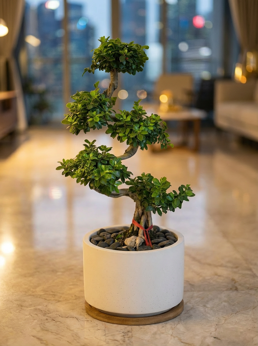 small indoor bonsai tree Ficus Cloud Bonsai