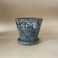 Brown Moon Pot in V - shape - Pots - POTS - BROW - CYL - 6497 - Tumbleweed Plants - Online Plant Delivery Singapore