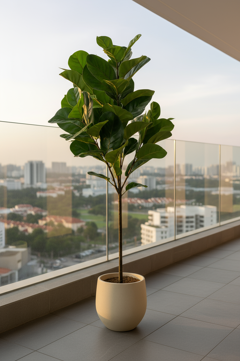 Fiddle-leaf Fig (Life-like Artificial) - Potted plant -  Tumbleweed Plants