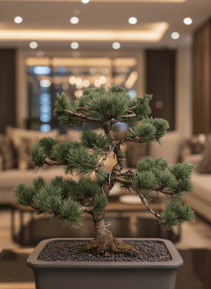 Japanese Black Pine Bonsai - Refined - Potted plant - UNTI-7938 - Tumbleweed Plants - Online Plant Delivery Singapore