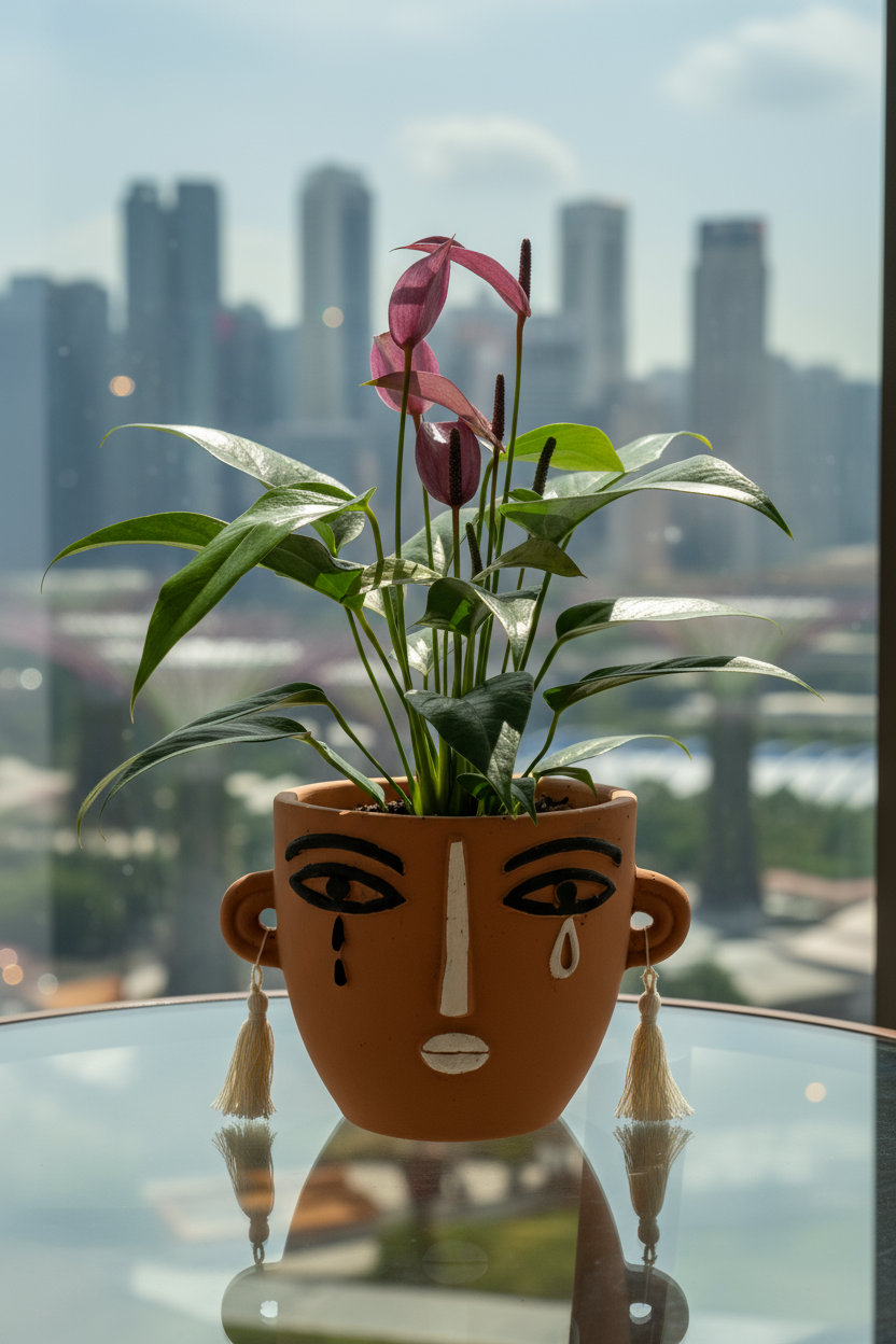 Anthurium Andraeanum "Zizou purple" - Potted plant -  Tumbleweed Plants