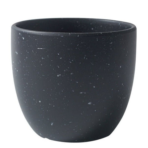 Egg Pot Medium - black dotted / 18cm