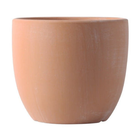 Egg Pot Medium - brown terracotta / 18cm