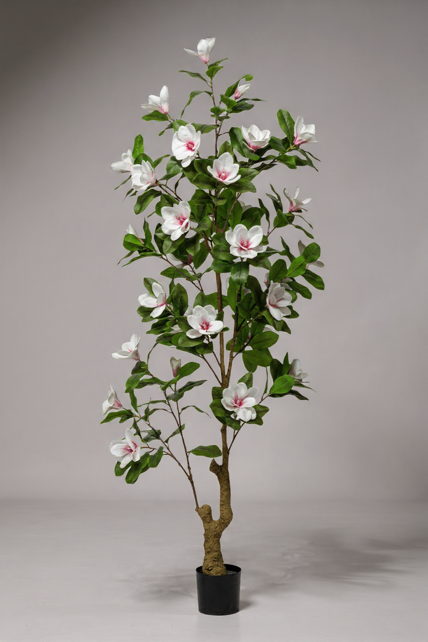 Magnolia Flower Tree (Life-like Artificial) - Potted plant -  Tumbleweed Plants