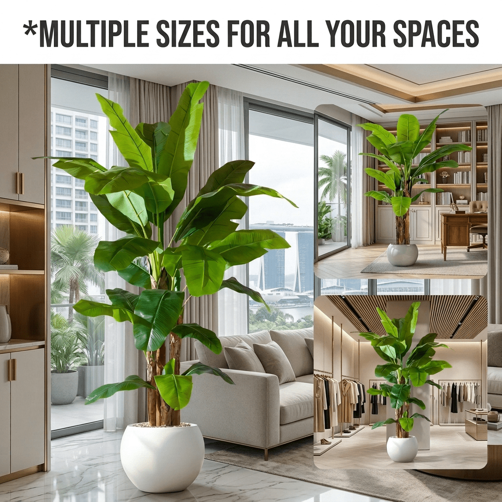 Tropical Banana Tree Artificial Plant - Artificial Plant - 5063316925521 - Tumbleweed Plants - Online Plant Delivery Singapore