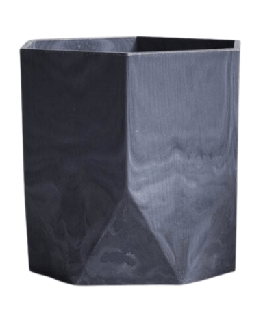 Airstone Pots - Medium - gray sand / hexagon (6 edge)