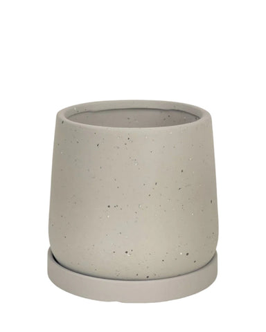 Tulip Terracotta - Medium - grey dots
