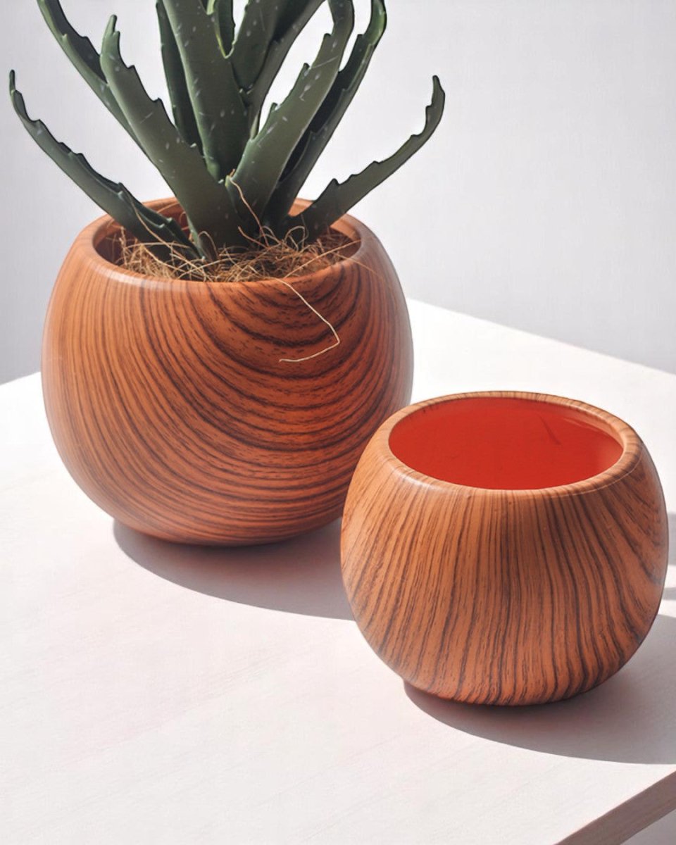 Nala Wood Planter - Medium - Planter - 5004049135259 - Tumbleweed Plants - Online Plant Delivery Singapore