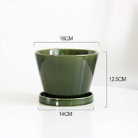 Retro Glazed Planter