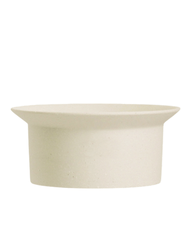 Ripple Bowl Ceramic Planter - Sand