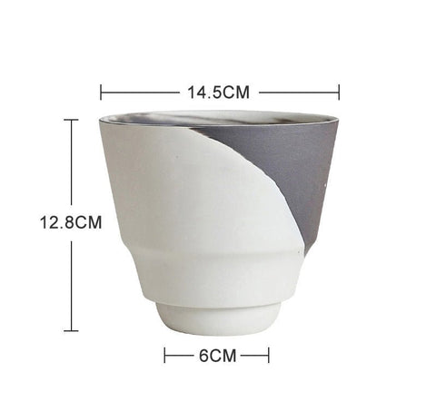 Ripple Cup Planter - duo-tone