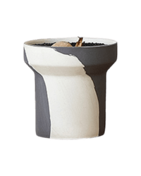Ripple Duotone Pot - Pots - POTS - RIPP - WHT - 6716 - Tumbleweed Plants - Online Plant Delivery Singapore