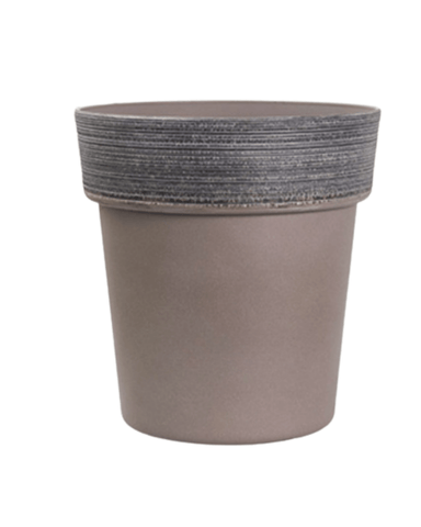 Stria Alto Pots - Medium - 15cm / brown
