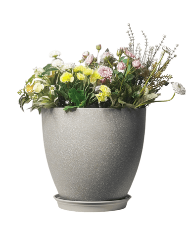 Stria Egg Pots - XXL - 46cm / Light grey