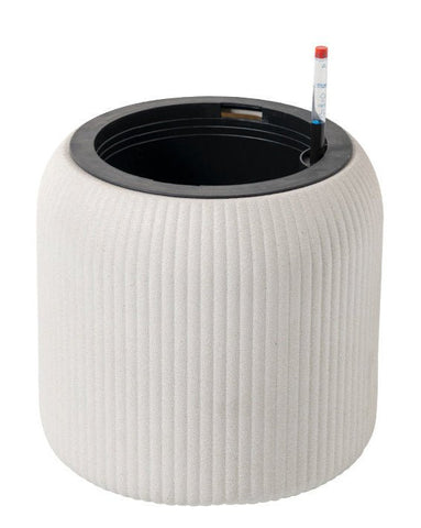 Stripes StoneBlast - HydroEase Pot - Large - white / 24cm x 54cm - tall