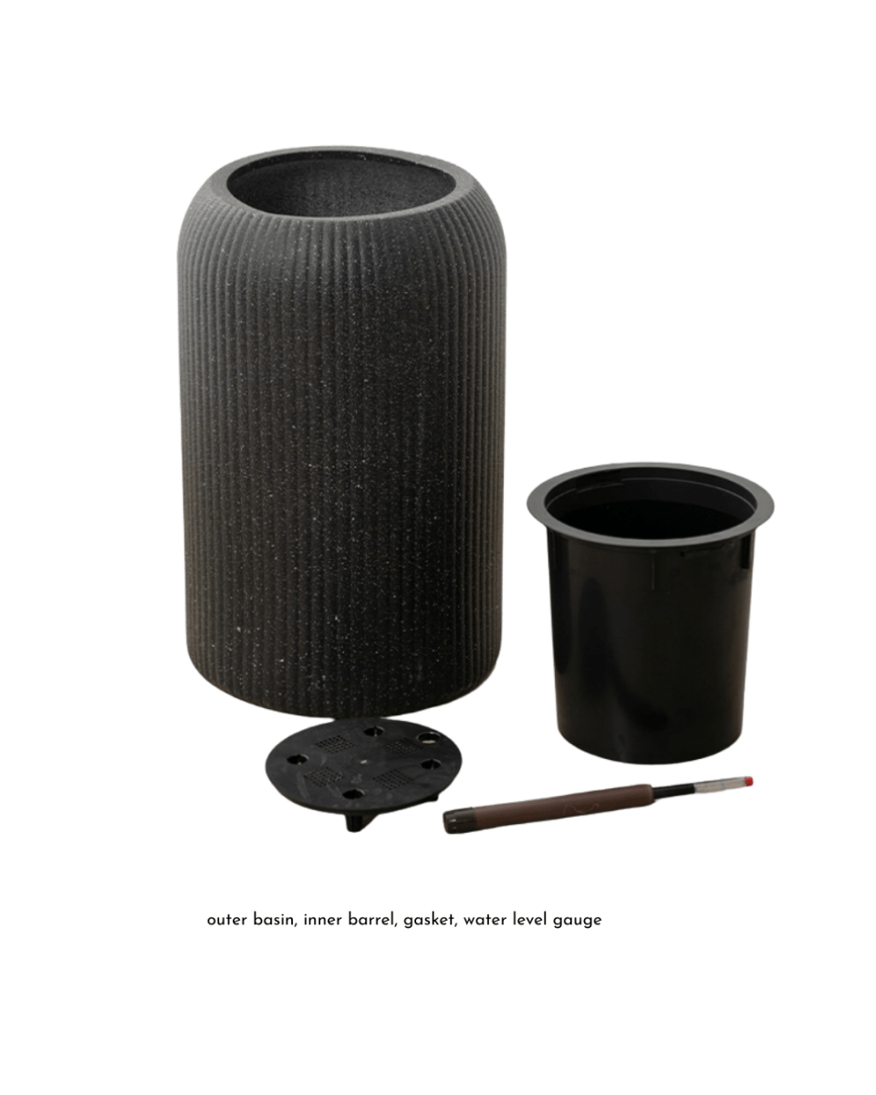 Stripes StoneBlast - HydroEase Pot - XL - Pots - 5708530991950 - Tumbleweed Plants - Online Plant Delivery Singapore