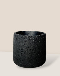 Coarse Cylinder Planter - black - Pot - Tumbleweed Plants - Online Plant Delivery Singapore