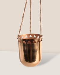 Glowing Gold Hanging Pot - Pot - Tumbleweed Plants - Online Plant Delivery Singapore