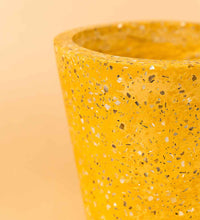 Terrazzo Pots - golden yellow