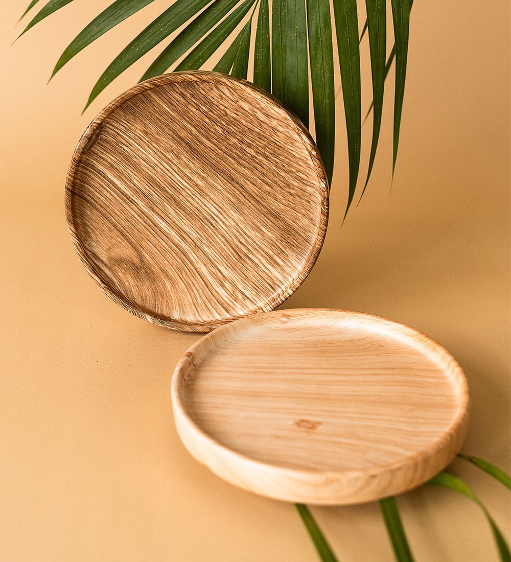 Wood-effect Trays - dark wood - Tray