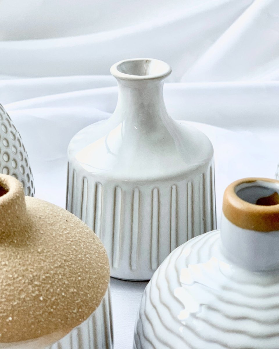 Sake Ceramic Vase - D - Pot - Tumbleweed Plants - Online Plant Delivery Singapore
