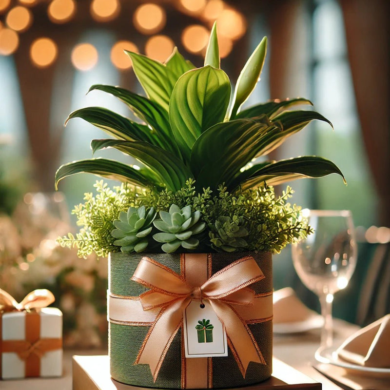 5 Ways To Decorate An Indoor Potted Plant As Gift - Tumbleweed Plants