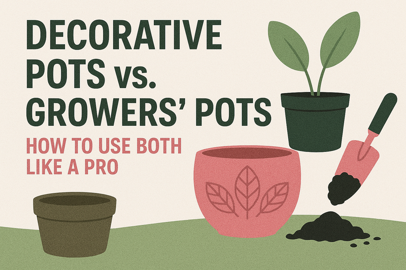 Decorative Pots vs. Growers’ Pots: How to Use Both Like a Pro