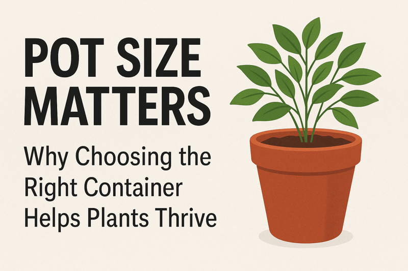 Pot Size Matters: Why Choosing the Right Container Helps Plants Thrive - Tumbleweed Plants