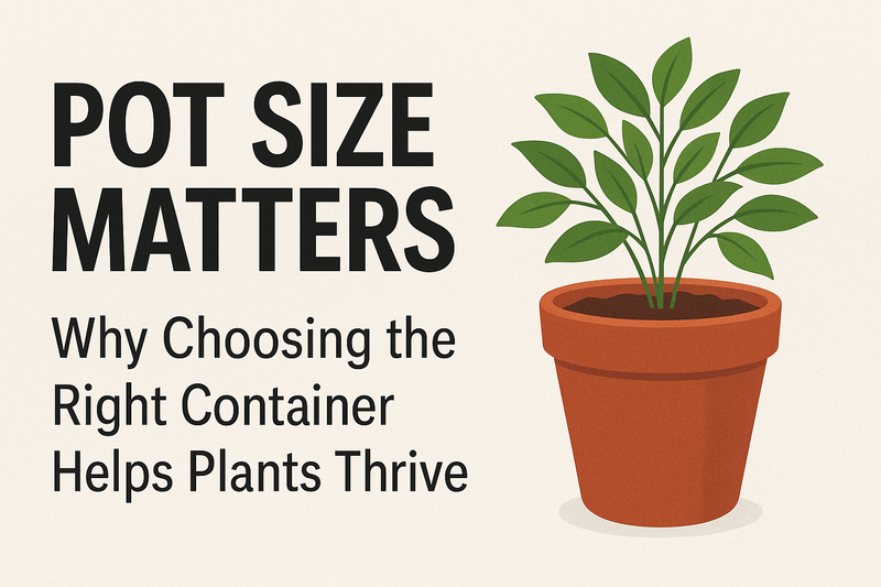 Pot Size Matters: Why Choosing the Right Container Helps Plants Thrive