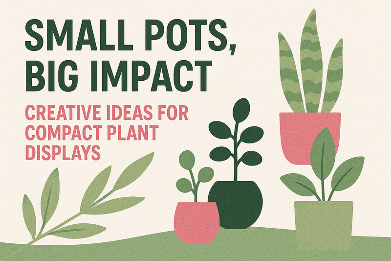 Small Pots, Big Impact: Creative Ideas for Compact Plant Displays