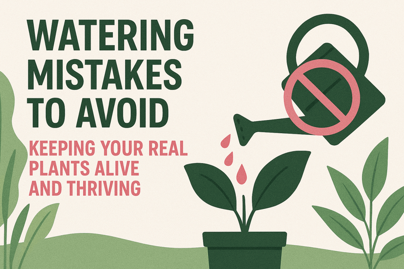 Watering Mistakes to Avoid: Keeping Your Real Plants Alive and Thriving - Tumbleweed Plants