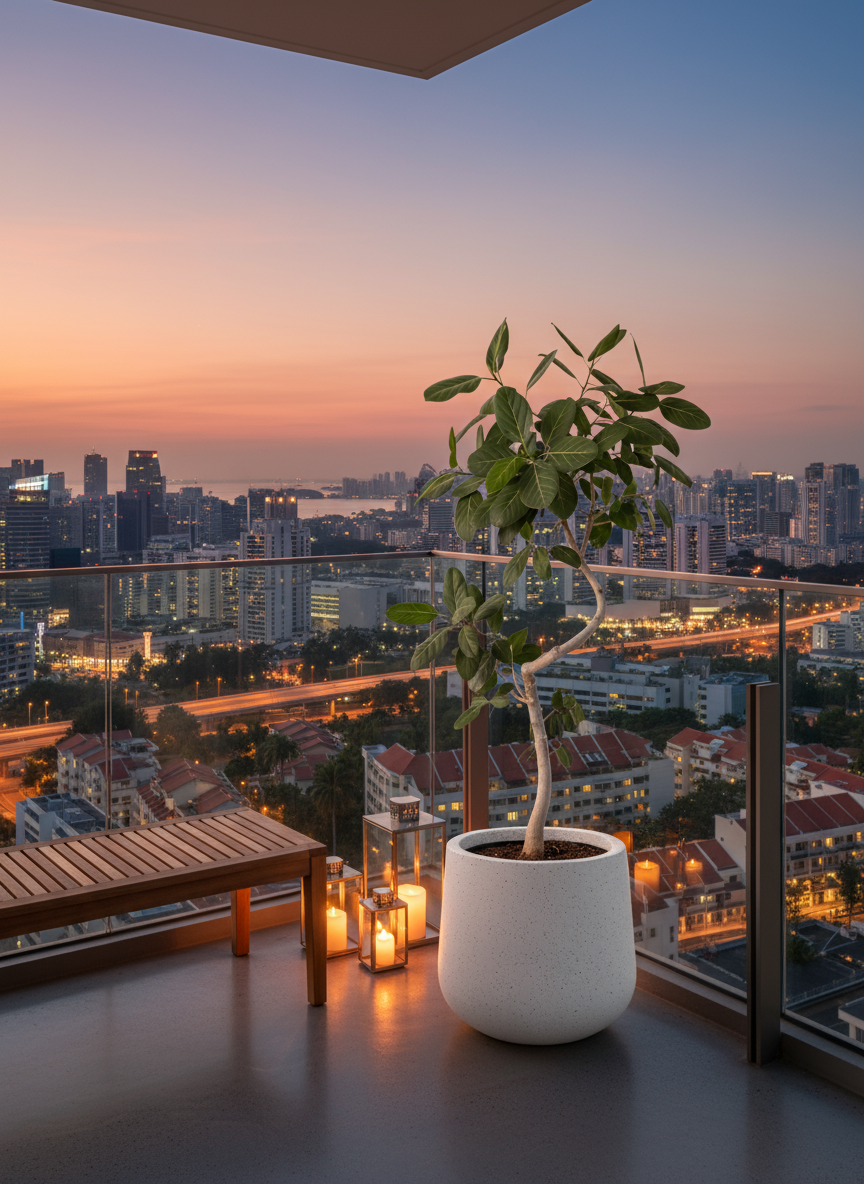 Ficus Benhalensis Audrey Bending Tall - Potted plant -  Tumbleweed Plants